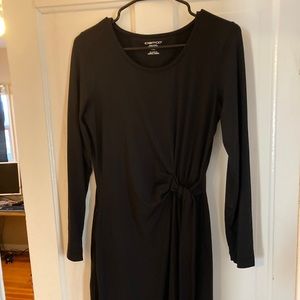 Black comfy long sleeve dress